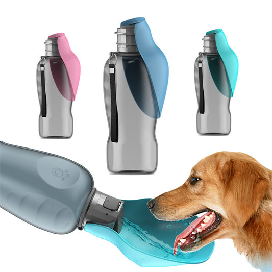 800ml Portable Leakproof Dog Water Bottle with Bow