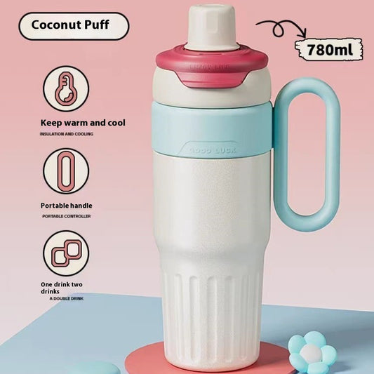 780ml Gradient Stainless Steel Double Drink Thermos Cup